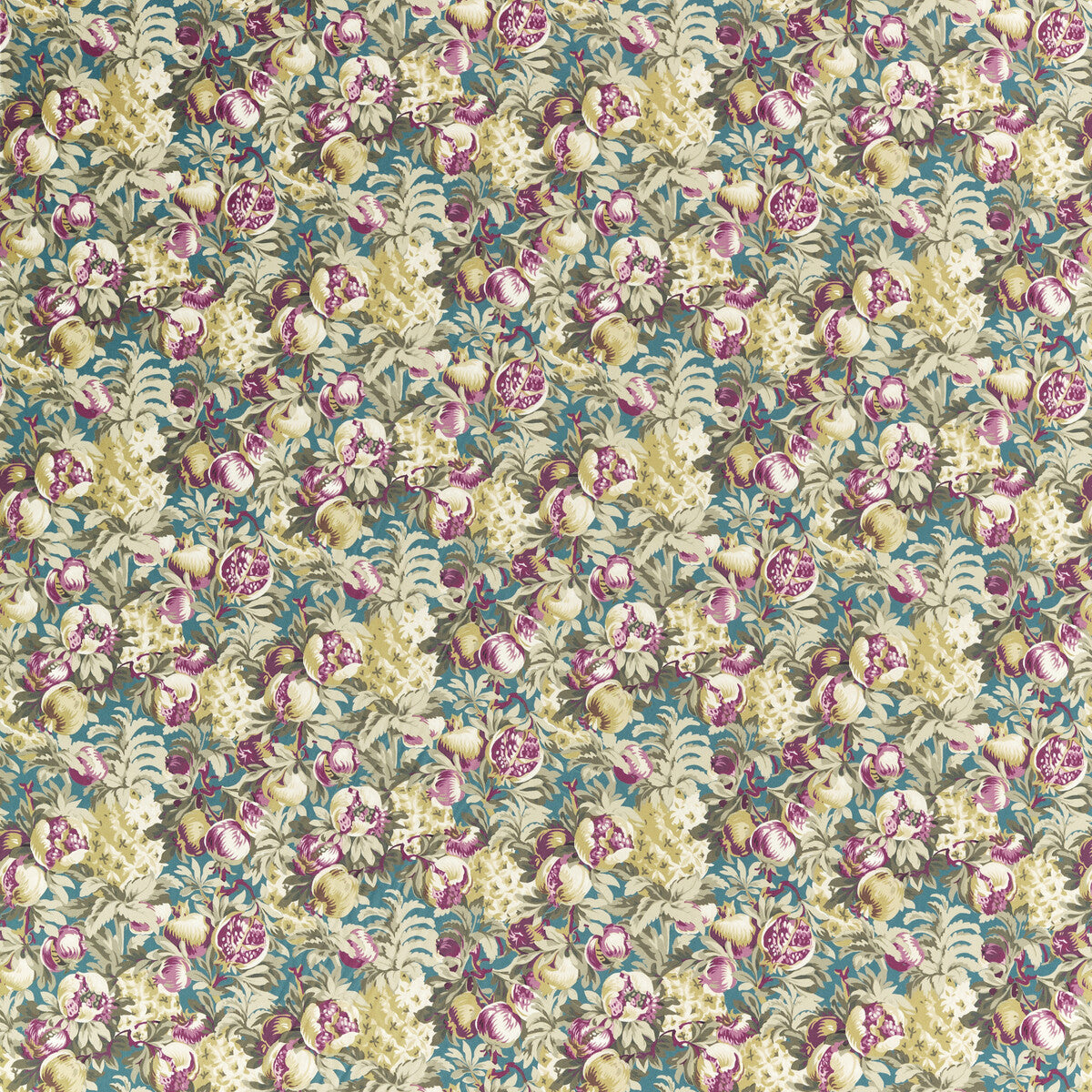 Francis fabric in teal velvet color - pattern F1545/02.CAC.0 - by Clarke And Clarke in the Clarke & Clarke Vintage collection