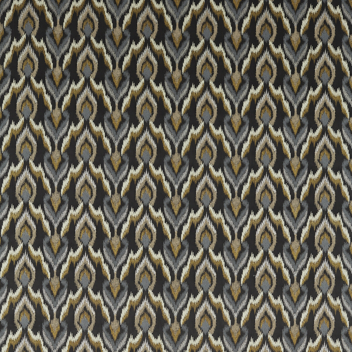 Velluto fabric in nero color - pattern F1549/02.CAC.0 - by Clarke And Clarke in the Clarke & Clarke Dimora collection