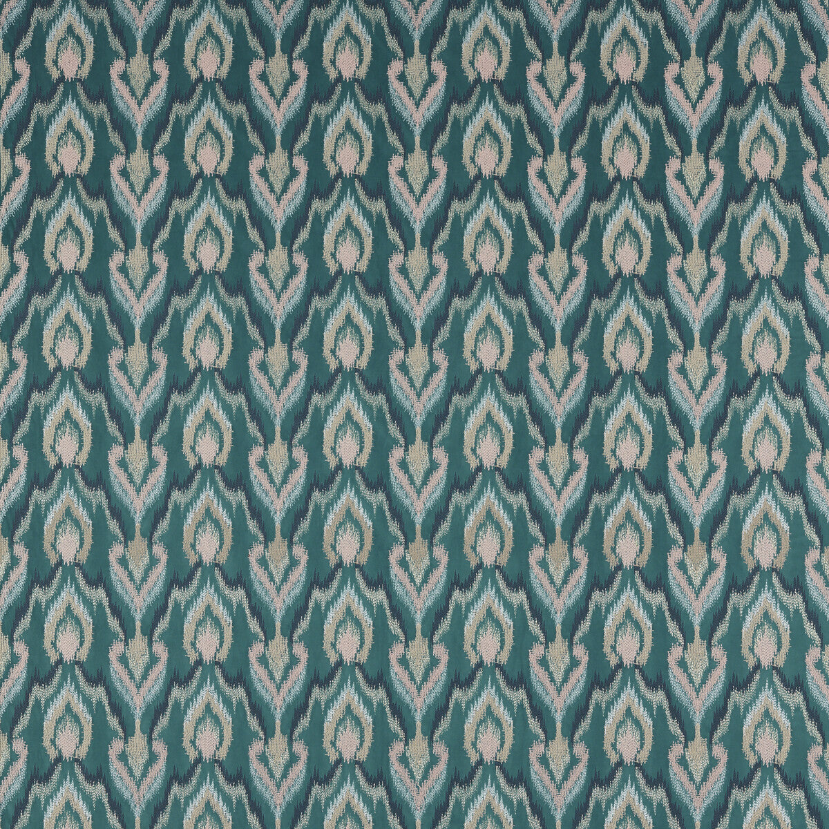 Velluto fabric in teal color - pattern F1549/04.CAC.0 - by Clarke And Clarke in the Clarke & Clarke Dimora collection