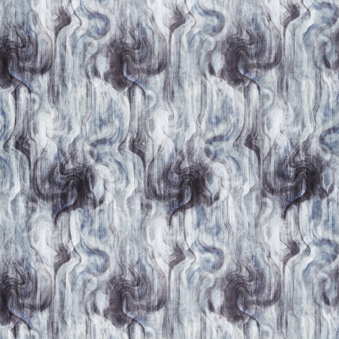 Tessuto fabric in midnight/silver color - pattern F1552/01.CAC.0 - by Clarke And Clarke in the Clarke &amp; Clarke Dimora collection