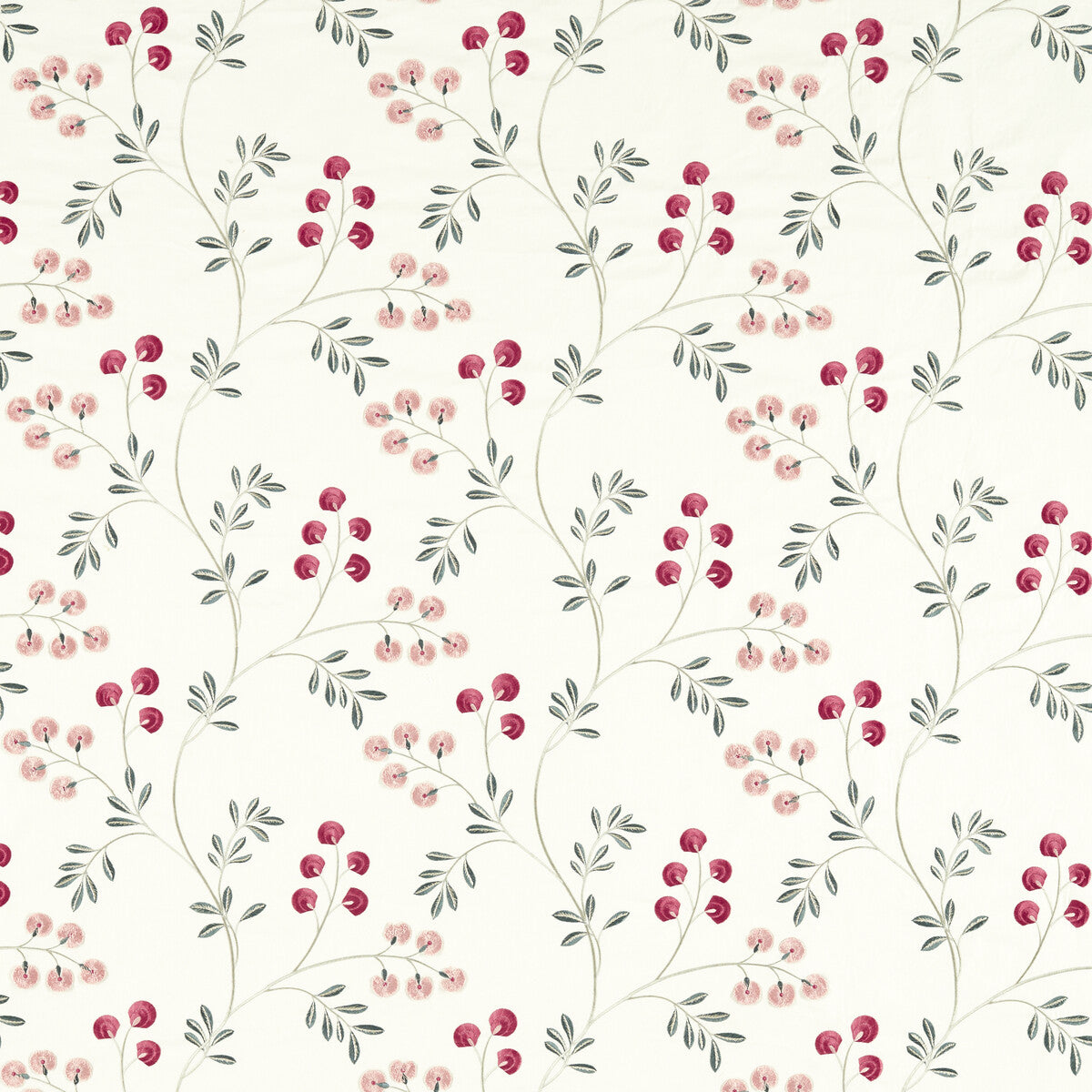 Rochelle fabric in blush/raspberry color - pattern F1556/02.CAC.0 - by Clarke And Clarke in the Clarke & Clarke Pavilion collection