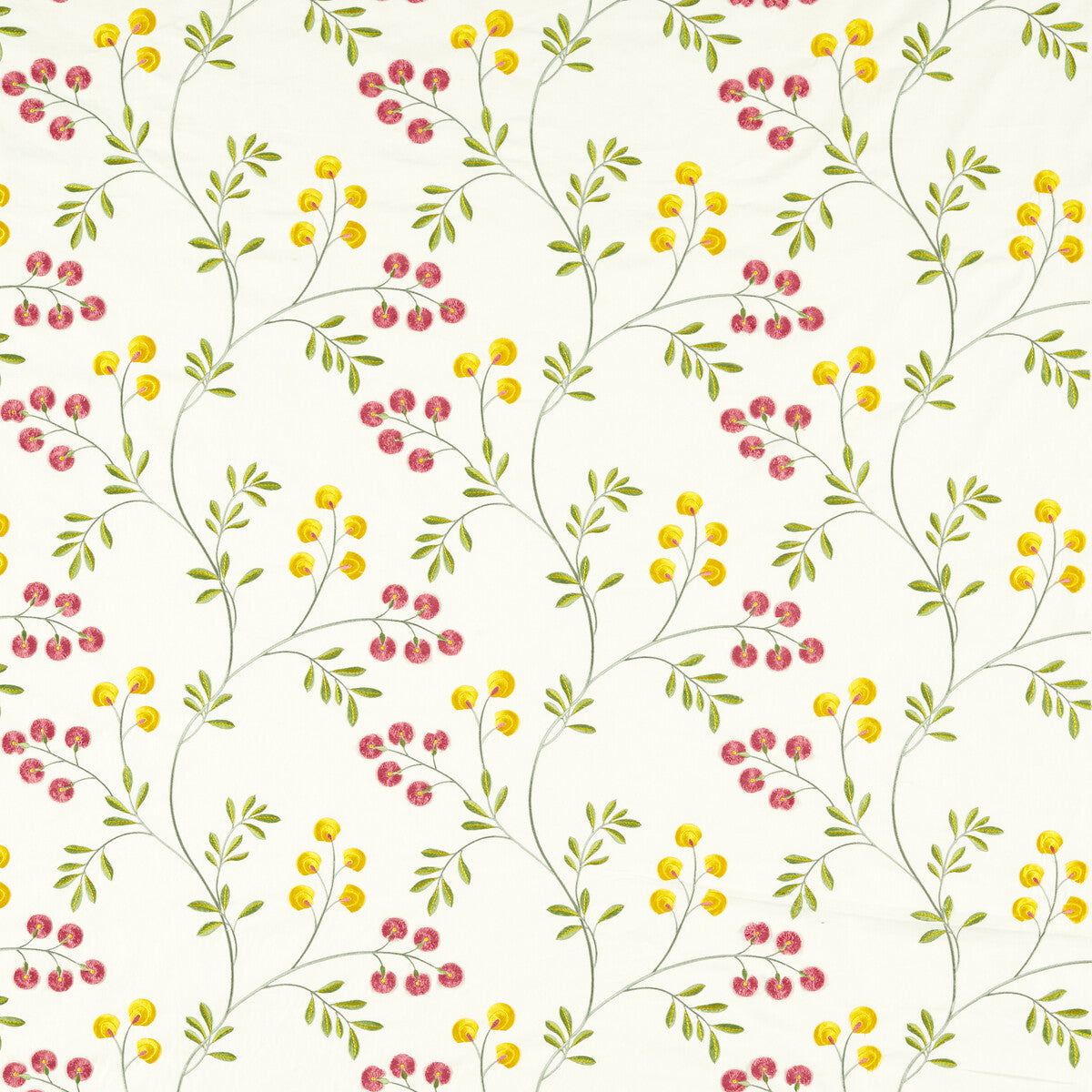 Rochelle fabric in summer color - pattern F1556/05.CAC.0 - by Clarke And Clarke in the Clarke & Clarke Pavilion collection