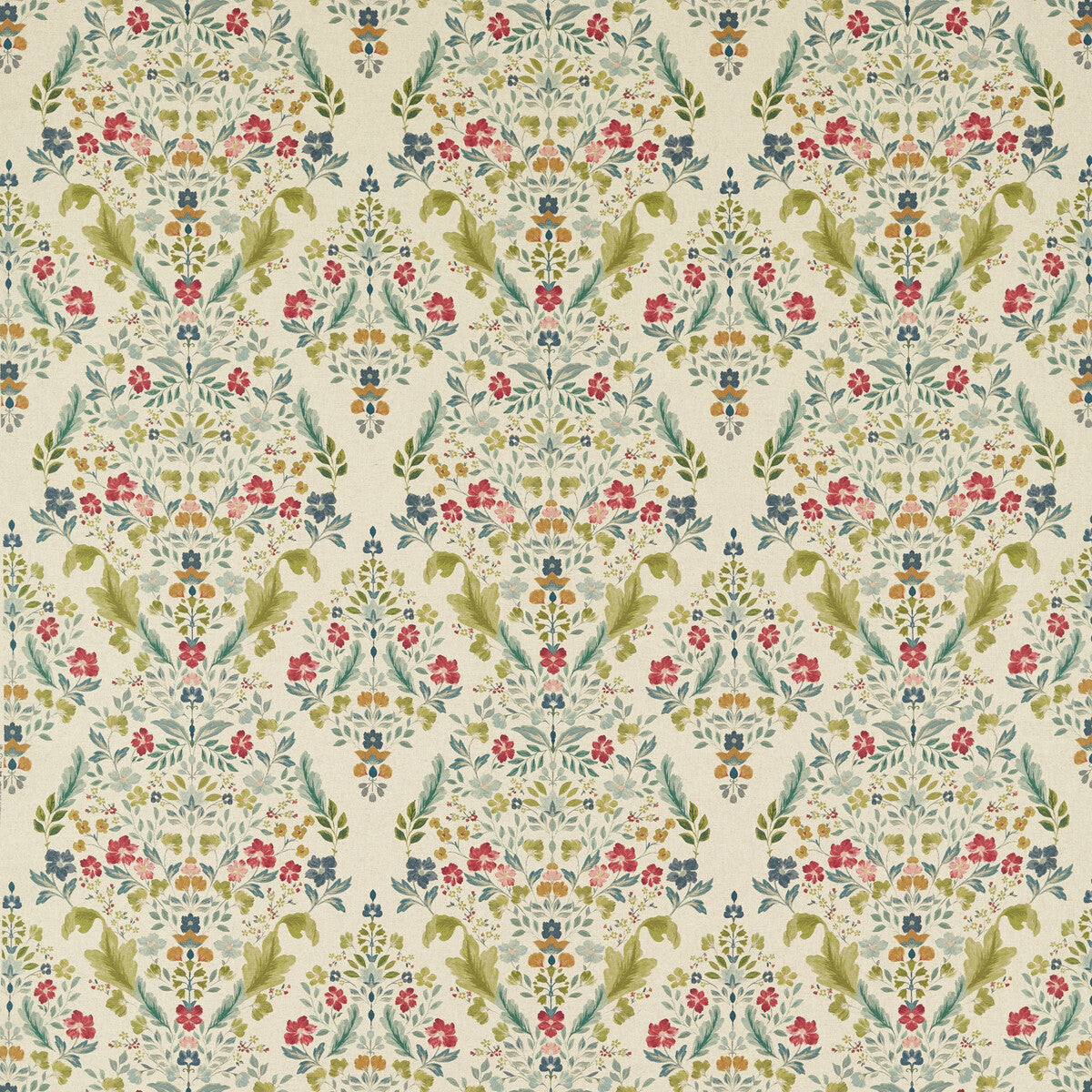 Gawthorpe fabric in forest/linen color - pattern F1558/02.CAC.0 - by Clarke And Clarke in the Country Escape By Studio G For C&C collection