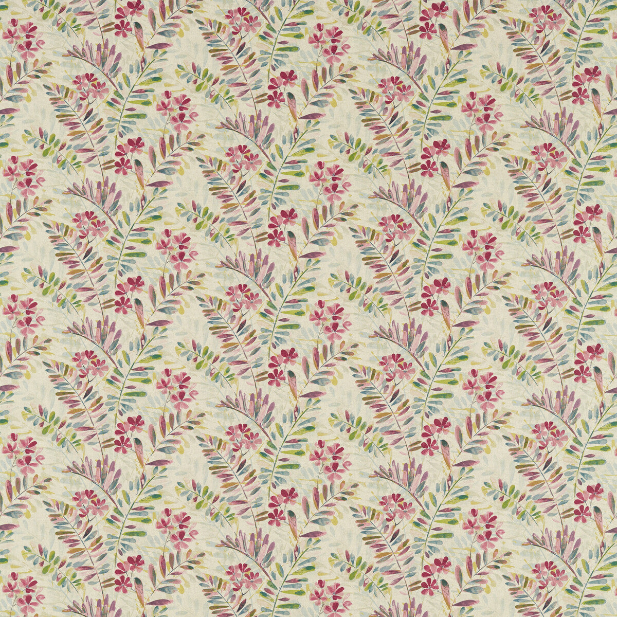 New Grove fabric in multi color - pattern F1561/01.CAC.0 - by Clarke And Clarke in the Country Escape By Studio G For C&C collection