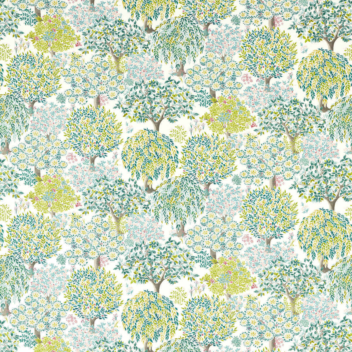 Tatton fabric in multi color - pattern F1563/02.CAC.0 - by Clarke And Clarke in the Country Escape By Studio G For C&C collection