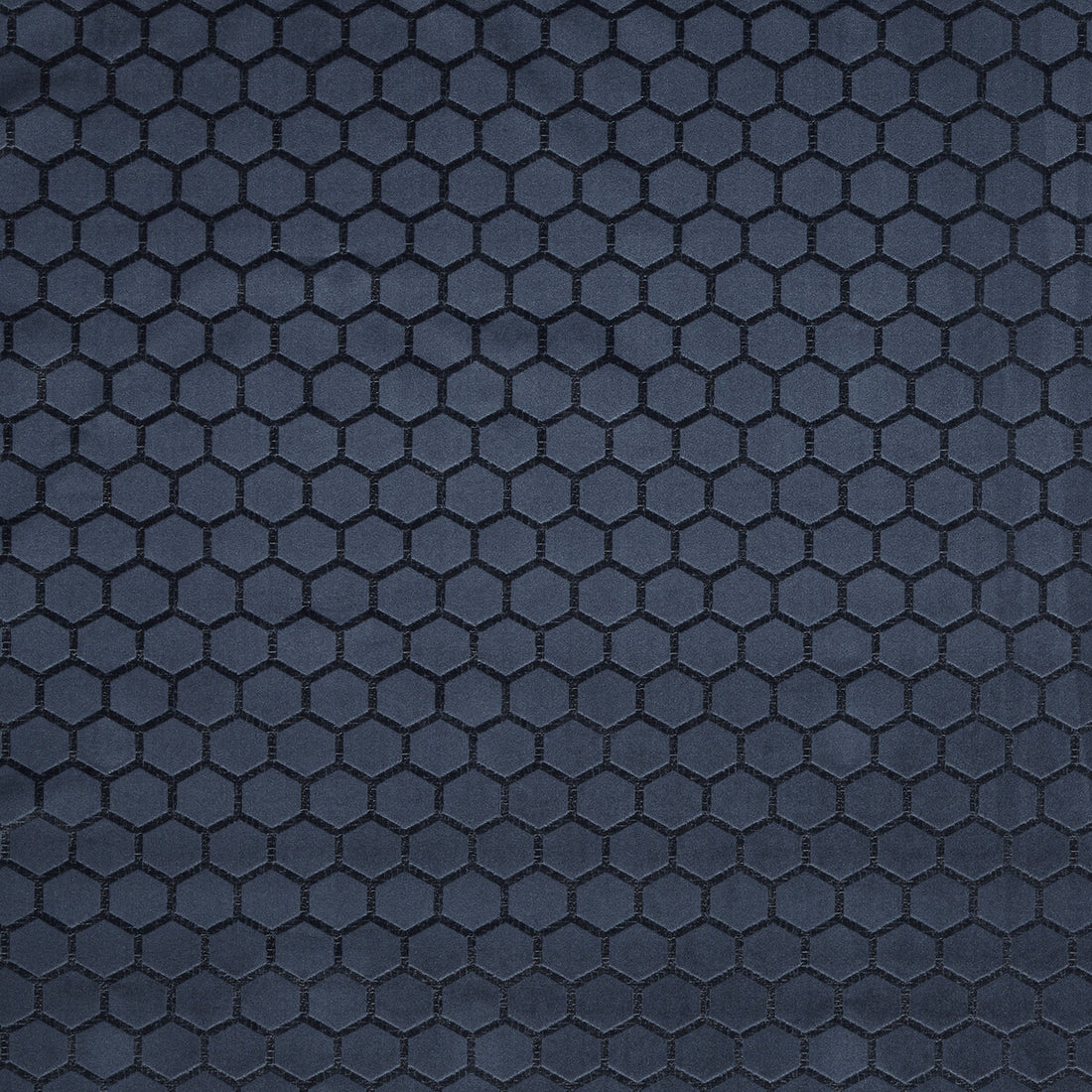 Hexa fabric in midnight color - pattern F1565/04.CAC.0 - by Clarke And Clarke in the Illusion By Studio G For C&amp;C collection