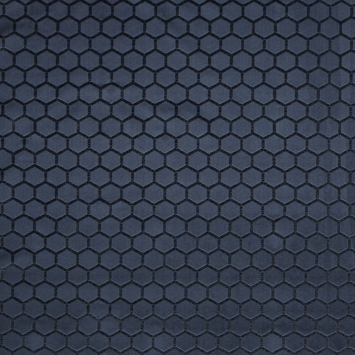 Hexa fabric in midnight color - pattern F1565/04.CAC.0 - by Clarke And Clarke in the Illusion By Studio G For C&C collection