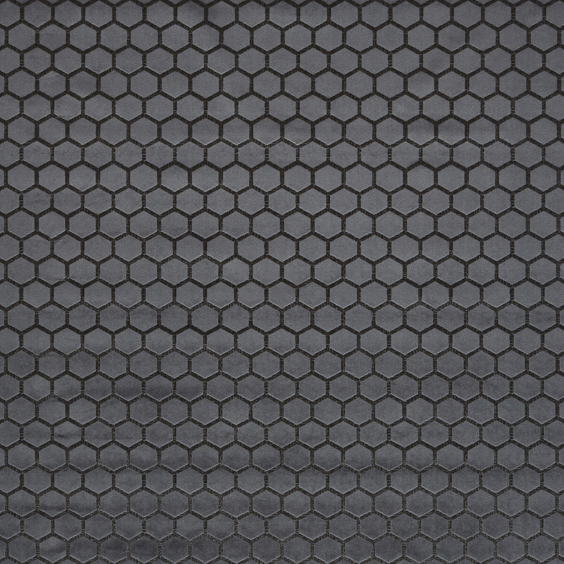 Hexa fabric in smoke color - pattern F1565/06.CAC.0 - by Clarke And Clarke in the Illusion By Studio G For C&amp;C collection