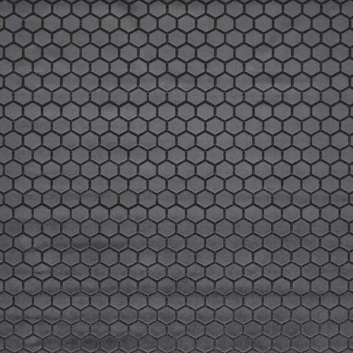 Hexa fabric in smoke color - pattern F1565/06.CAC.0 - by Clarke And Clarke in the Illusion By Studio G For C&C collection