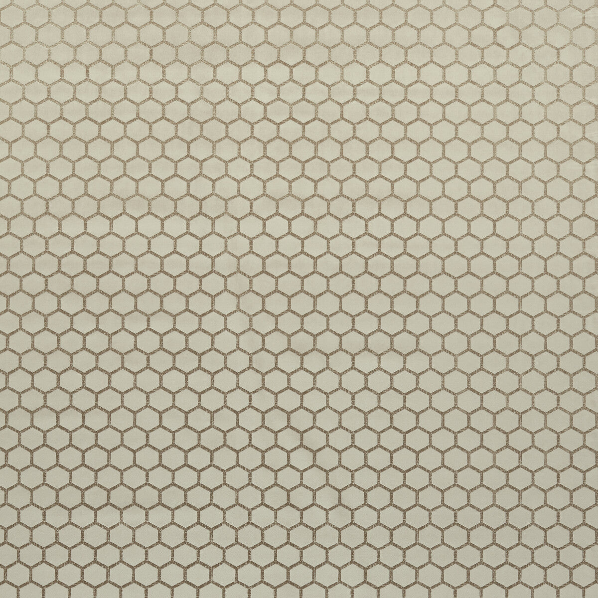 Hexa fabric in stone color - pattern F1565/07.CAC.0 - by Clarke And Clarke in the Illusion By Studio G For C&C collection