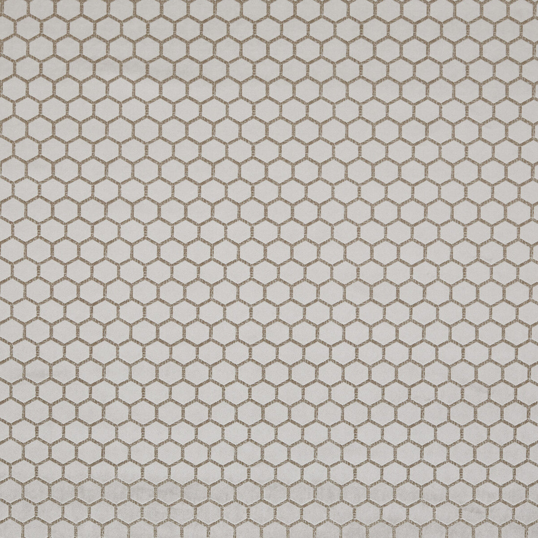 Hexa fabric in taupe color - pattern F1565/08.CAC.0 - by Clarke And Clarke in the Illusion By Studio G For C&amp;C collection
