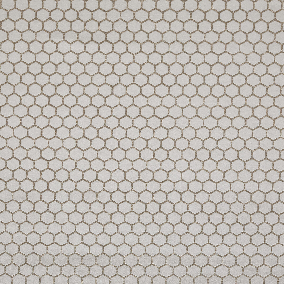 Hexa fabric in taupe color - pattern F1565/08.CAC.0 - by Clarke And Clarke in the Illusion By Studio G For C&C collection