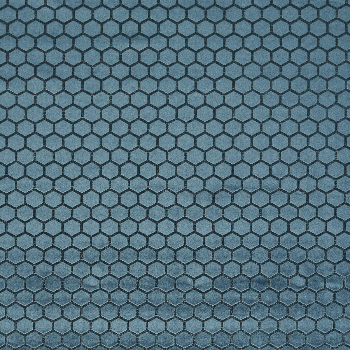 Hexa fabric in teal color - pattern F1565/09.CAC.0 - by Clarke And Clarke in the Illusion By Studio G For C&C collection
