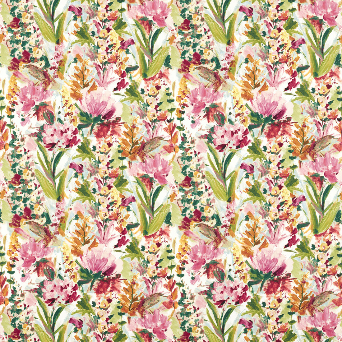 Hydrangea fabric in mineral/ochre color - pattern F1576/02.CAC.0 - by Clarke And Clarke in the Floral Flourish By Studio G For C&amp;C collection