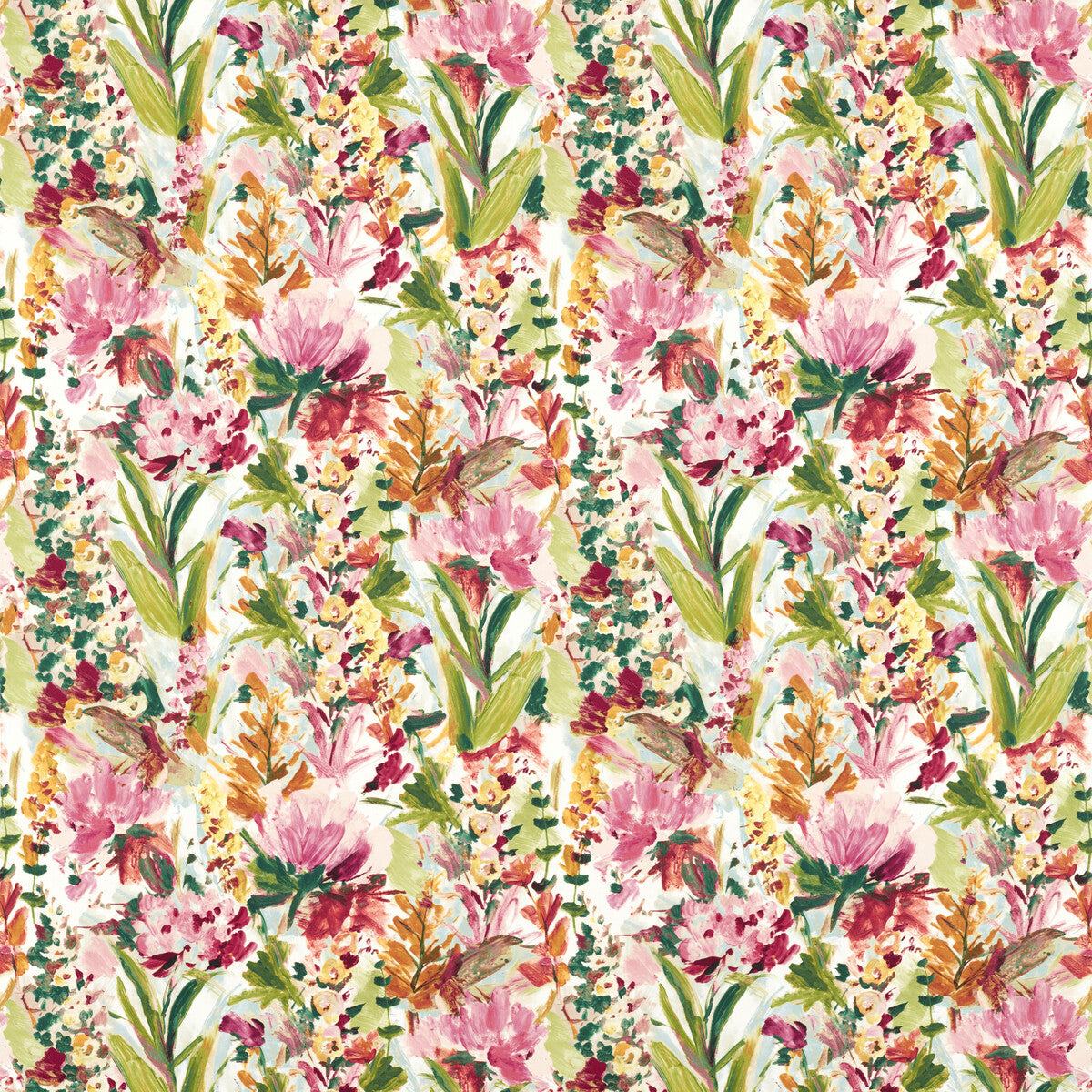 Hydrangea fabric in mineral/ochre color - pattern F1576/02.CAC.0 - by Clarke And Clarke in the Floral Flourish By Studio G For C&C collection
