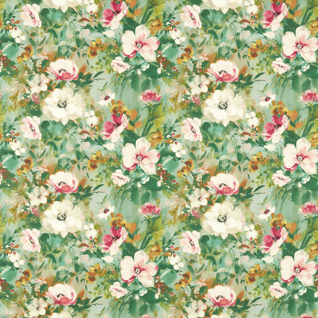 Rugosa fabric in mineral color - pattern F1579/02.CAC.0 - by Clarke And Clarke in the Floral Flourish By Studio G For C&amp;C collection