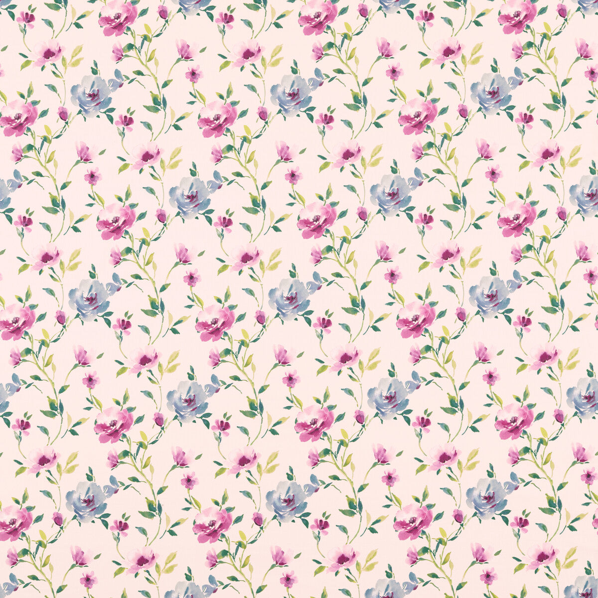 Serena fabric in damson color - pattern F1593/01.CAC.0 - by Clarke And Clarke in the Floral Flourish By Studio G For C&C collection