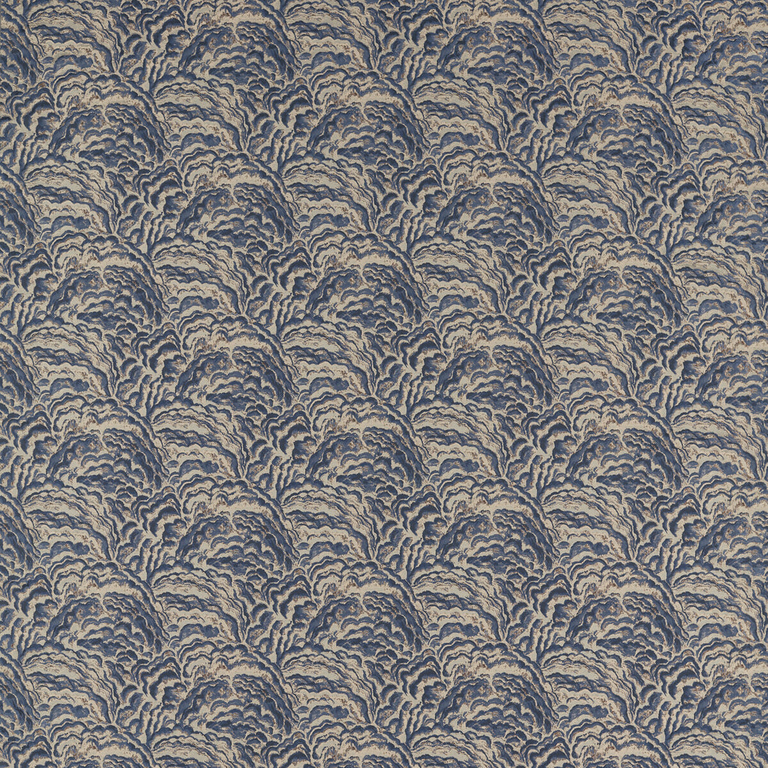 Lumino fabric in midnight/copper color - pattern F1609/02.CAC.0 - by Clarke And Clarke in the Clarke &amp; Clarke Exotica 2 collection