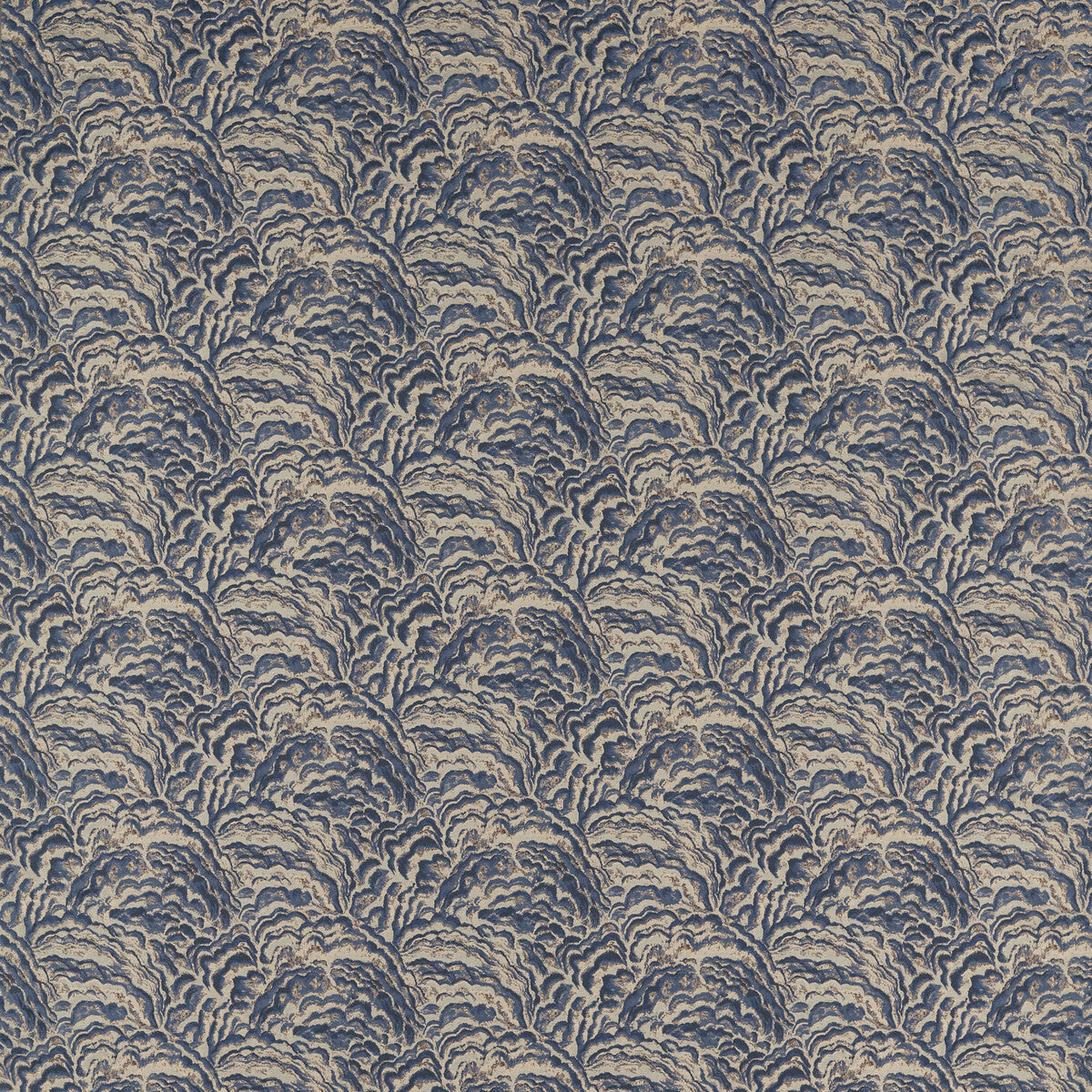 Lumino fabric in midnight/copper color - pattern F1609/02.CAC.0 - by Clarke And Clarke in the Clarke & Clarke Exotica 2 collection