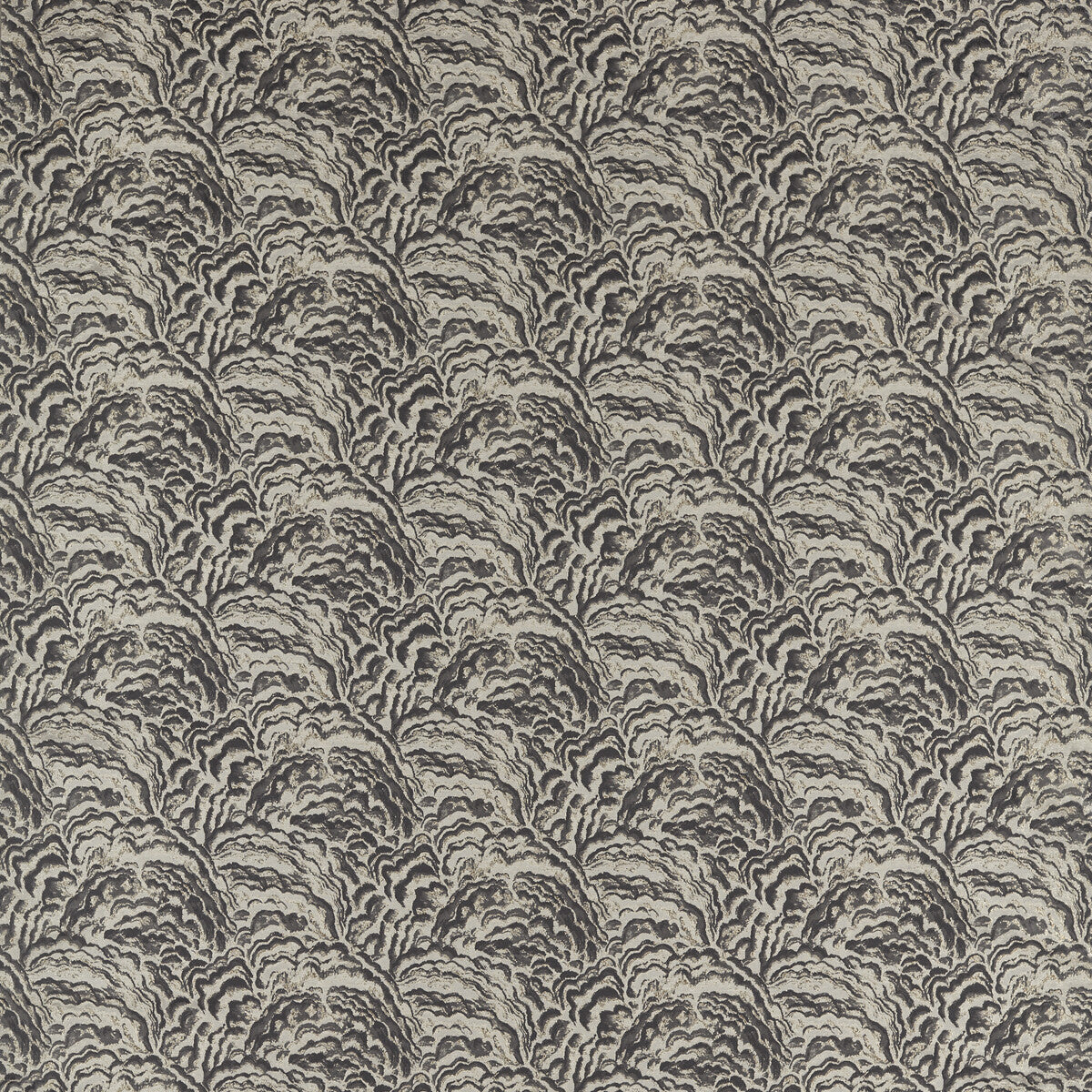 Lumino fabric in noir color - pattern F1609/03.CAC.0 - by Clarke And Clarke in the Clarke & Clarke Exotica 2 collection