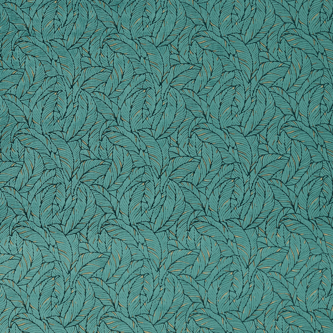 Selva fabric in emerald velvet color - pattern F1611/02.CAC.0 - by Clarke And Clarke in the Clarke &amp; Clarke Exotica 2 collection