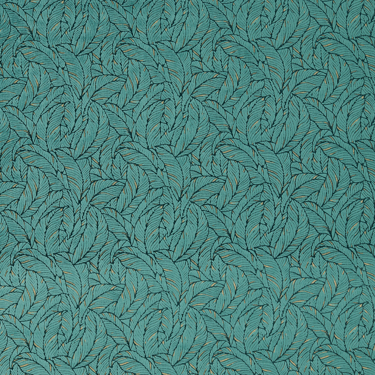 Selva fabric in emerald velvet color - pattern F1611/02.CAC.0 - by Clarke And Clarke in the Clarke &amp; Clarke Exotica 2 collection