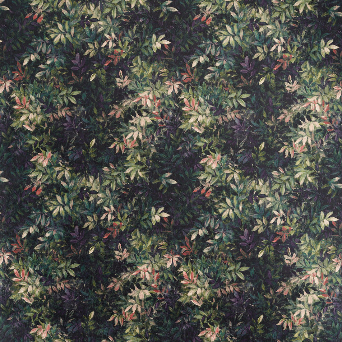 Congo fabric in amethyst/emerald velvet color - pattern F1612/01.CAC.0 - by Clarke And Clarke in the Clarke &amp; Clarke Exotica 2 collection