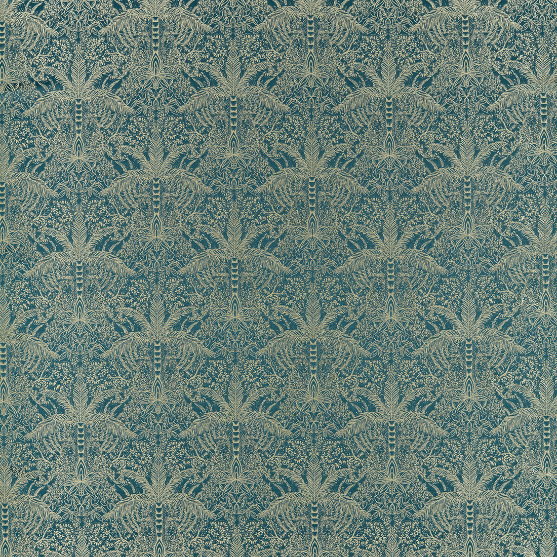 Leopardo fabric in kingfisher jacquard color - pattern F1615/03.CAC.0 - by Clarke And Clarke in the Clarke &amp; Clarke Exotica 2 collection