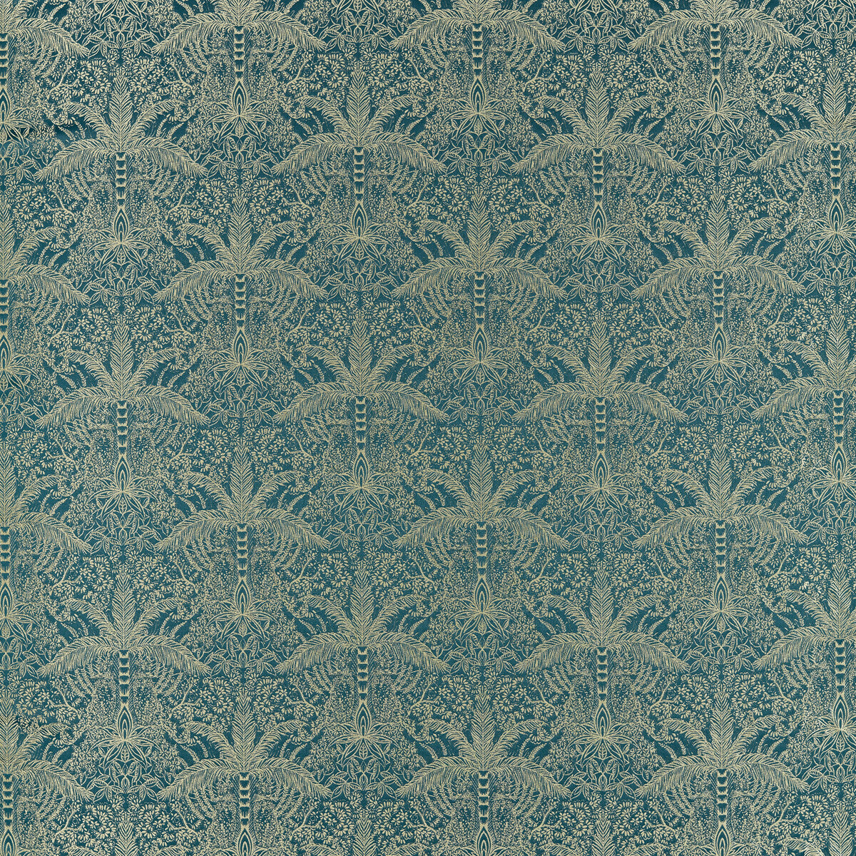 Leopardo fabric in kingfisher jacquard color - pattern F1615/03.CAC.0 - by Clarke And Clarke in the Clarke & Clarke Exotica 2 collection
