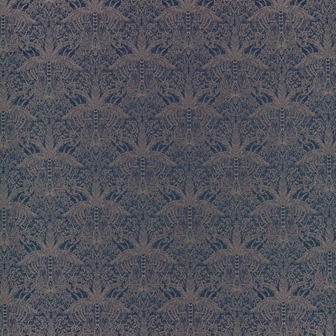 Leopardo fabric in midnight/copper jacquard color - pattern F1615/04.CAC.0 - by Clarke And Clarke in the Clarke &amp; Clarke Exotica 2 collection