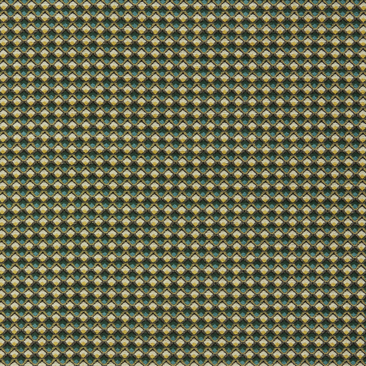 Lyra fabric in teal/citrus color - pattern F1617/04.CAC.0 - by Clarke And Clarke in the Clarke And Clarke Equinox 2 collection