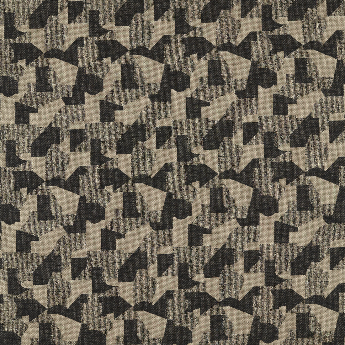 Espen fabric in charcoal/linen color - pattern F1631/01.CAC.0 - by Clarke And Clarke in the Clarke &amp; Clarke Soren collection