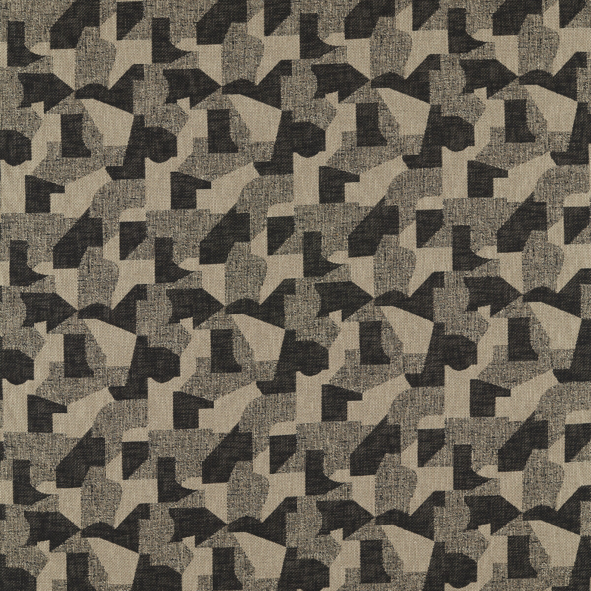 Espen fabric in charcoal/linen color - pattern F1631/01.CAC.0 - by Clarke And Clarke in the Clarke & Clarke Soren collection