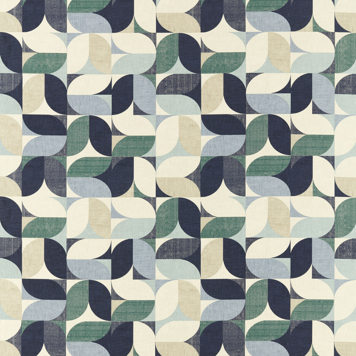 Reno fabric in mineral/navy color - pattern F1640/01.CAC.0 - by Clarke And Clarke in the Formations By Studio G For C&C collection