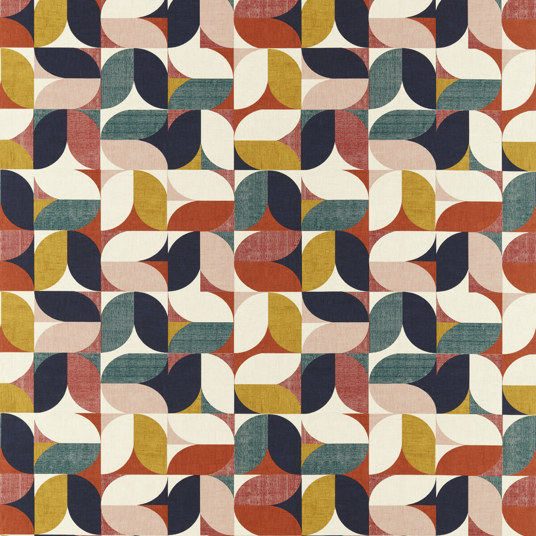 Reno fabric in retro color - pattern F1640/04.CAC.0 - by Clarke And Clarke in the Formations By Studio G For C&amp;C collection