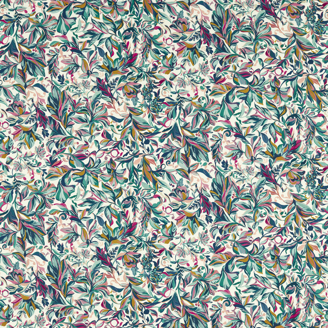 Ashbrook fabric in multi color - pattern F1643/01.CAC.0 - by Clarke And Clarke in the Ferndene collection
