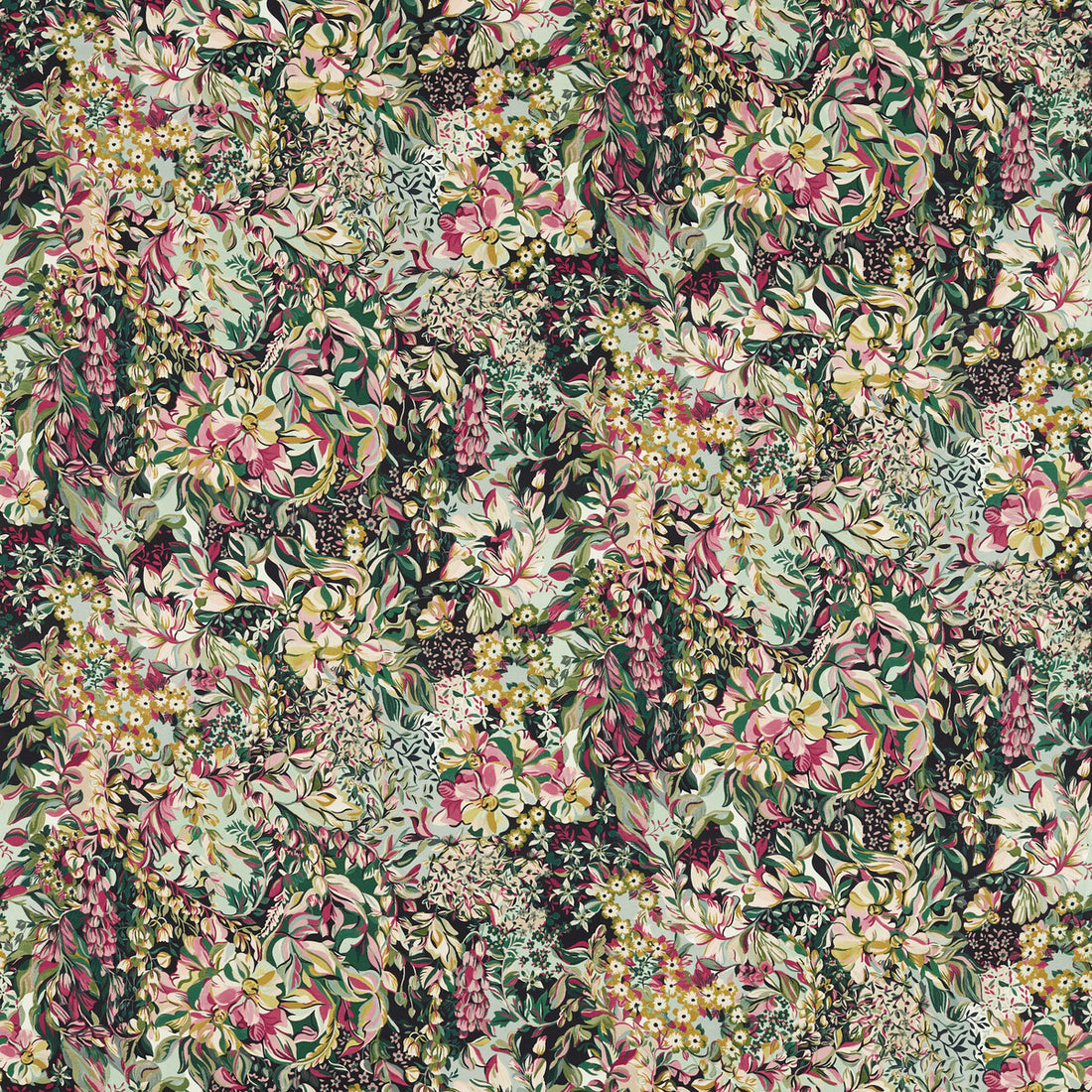 Aubrey fabric in eau de nil color - pattern F1645/01.CAC.0 - by Clarke And Clarke in the Ferndene collection