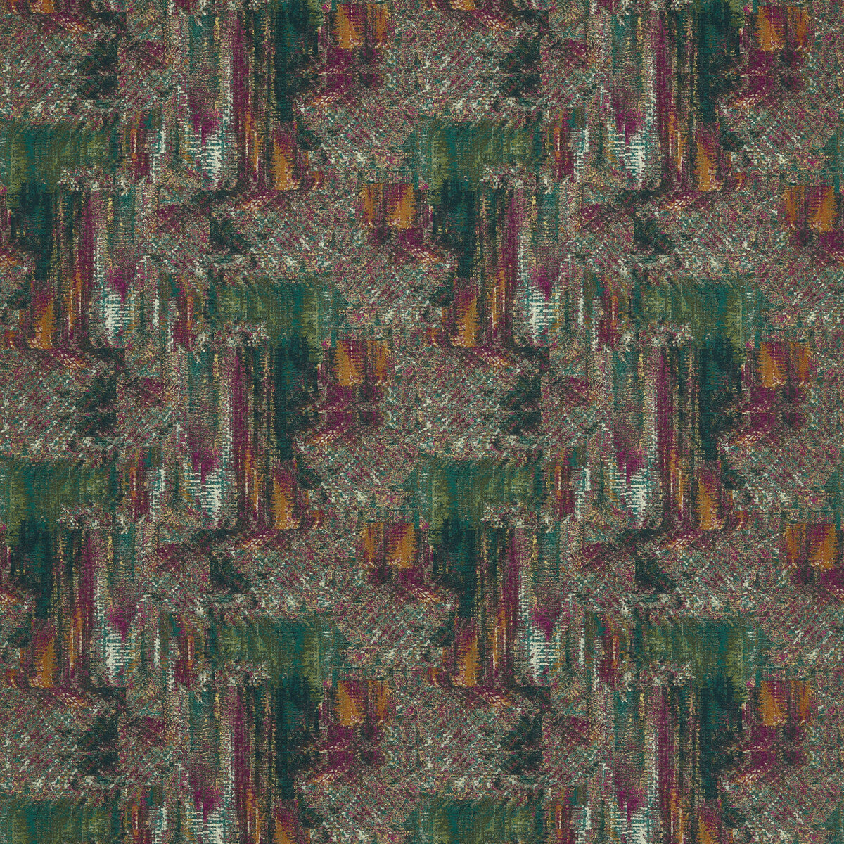 Hillcrest Velvet fabric in forest/raspberry color - pattern F1649/01.CAC.0 - by Clarke And Clarke in the Ferndene collection