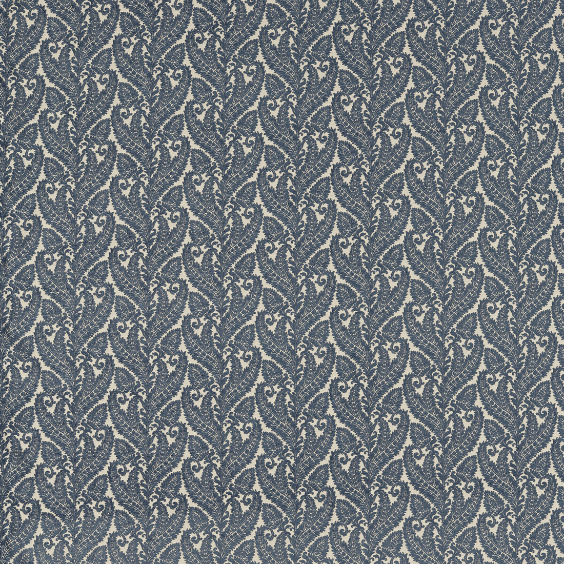 Regale fabric in denim color - pattern F1659/01.CAC.0 - by Clarke And Clarke in the Clarke &amp; Clarke Marianne collection