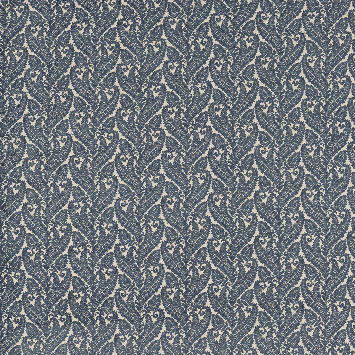Regale fabric in denim color - pattern F1659/01.CAC.0 - by Clarke And Clarke in the Clarke & Clarke Marianne collection