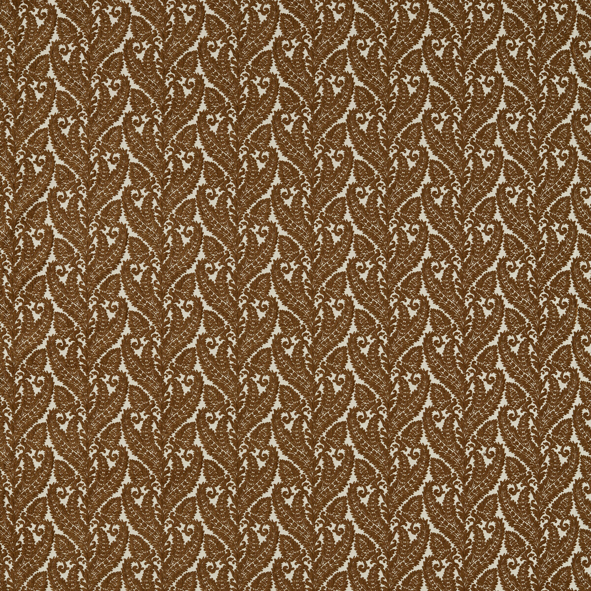 Regale fabric in russet color - pattern F1659/03.CAC.0 - by Clarke And Clarke in the Clarke & Clarke Marianne collection