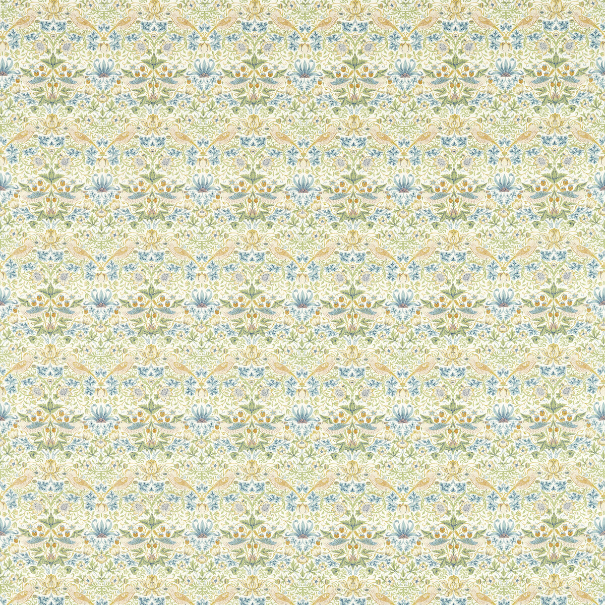 Strawberry Thief fabric in apple color - pattern F1678/05.CAC.0 - by Clarke And Clarke in the Clarke & Clarke William Morris Designs collection