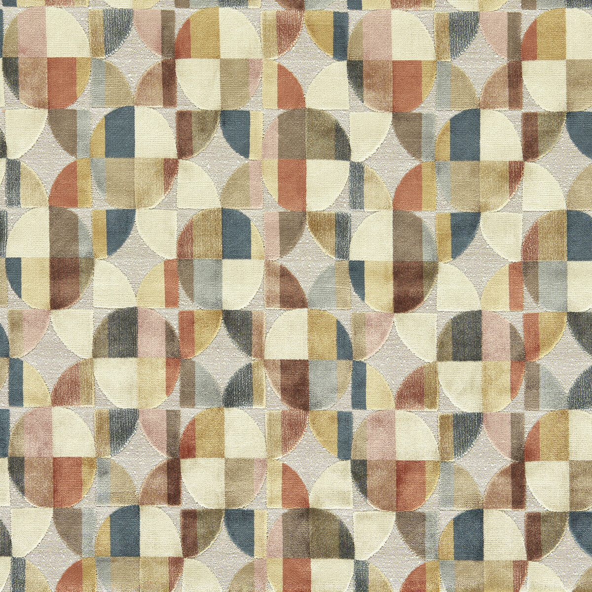 Delaunay fabric in multi color - pattern F1682/03.CAC.0 - by Clarke And Clarke in the Urban collection