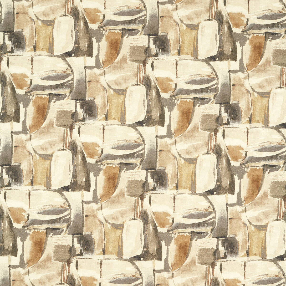 Figura fabric in linen/charcoal color - pattern F1694/03.CAC.0 - by Clarke And Clarke in the VIvido collection