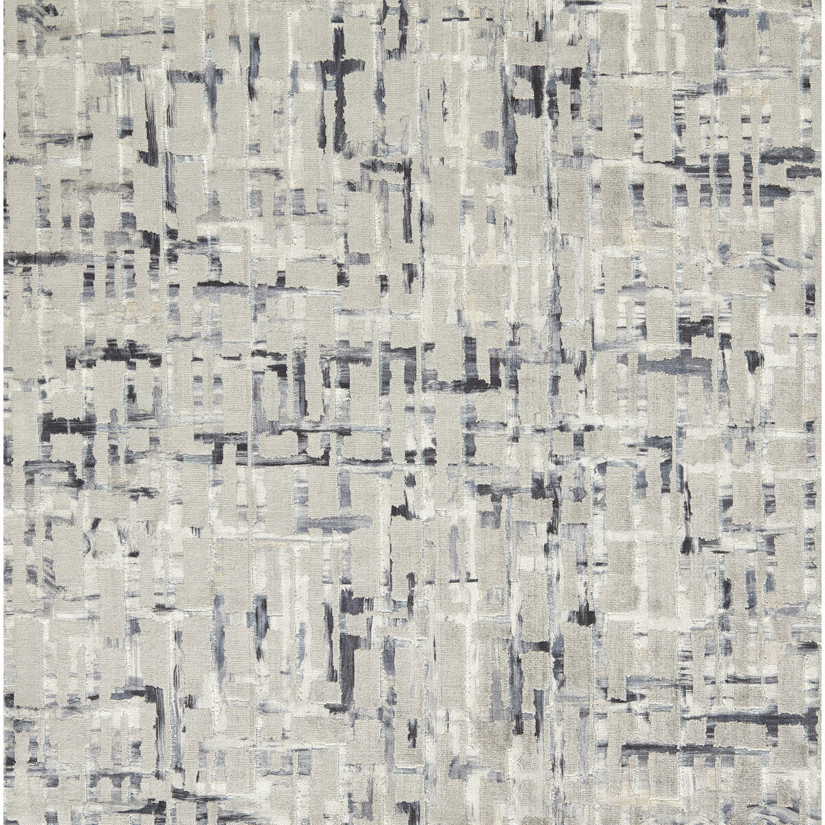 Quadrata fabric in charcoal color - pattern F1697/02.CAC.0 - by Clarke And Clarke in the VIvido collection