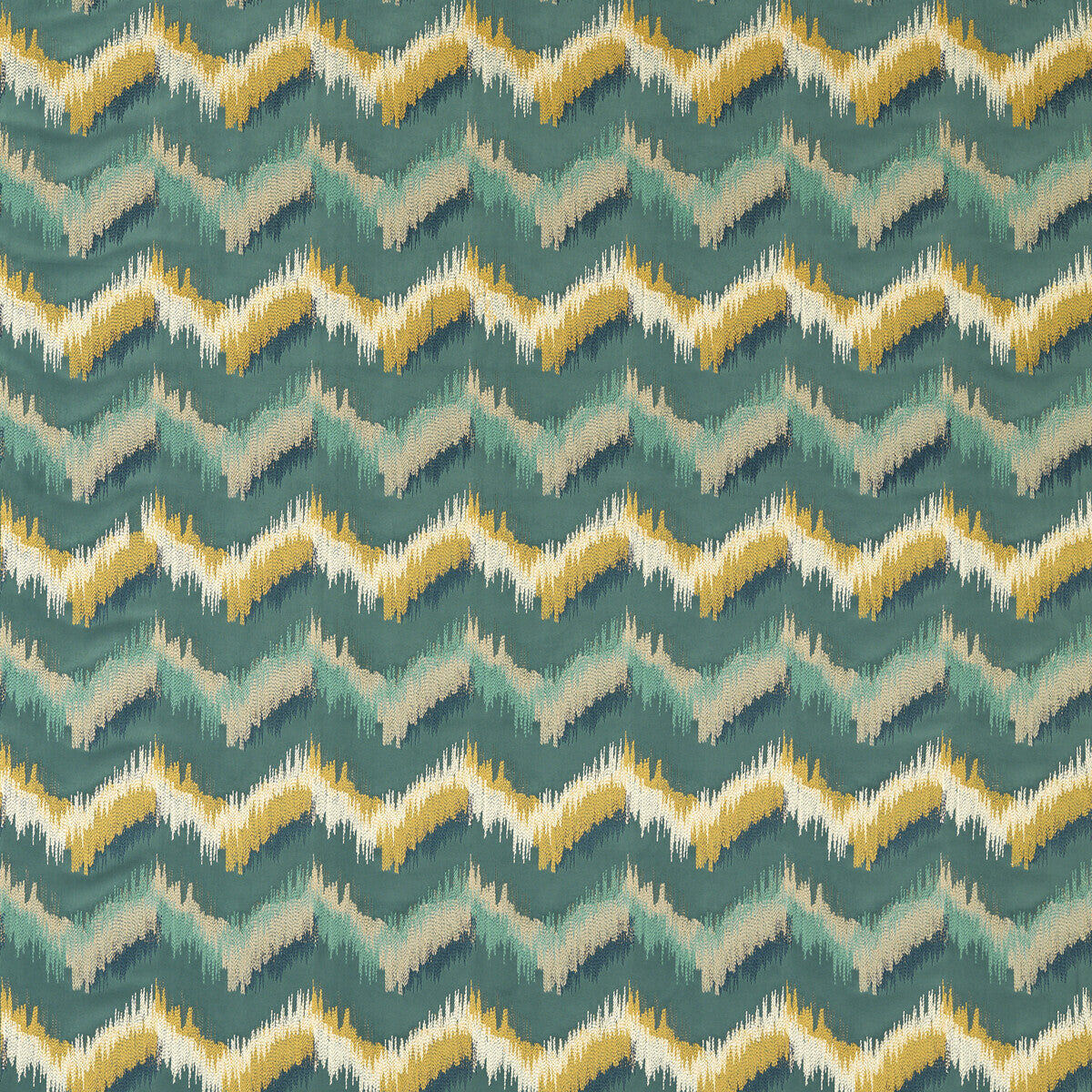 Sagoma fabric in teal color - pattern F1698/05.CAC.0 - by Clarke And Clarke in the VIvido collection