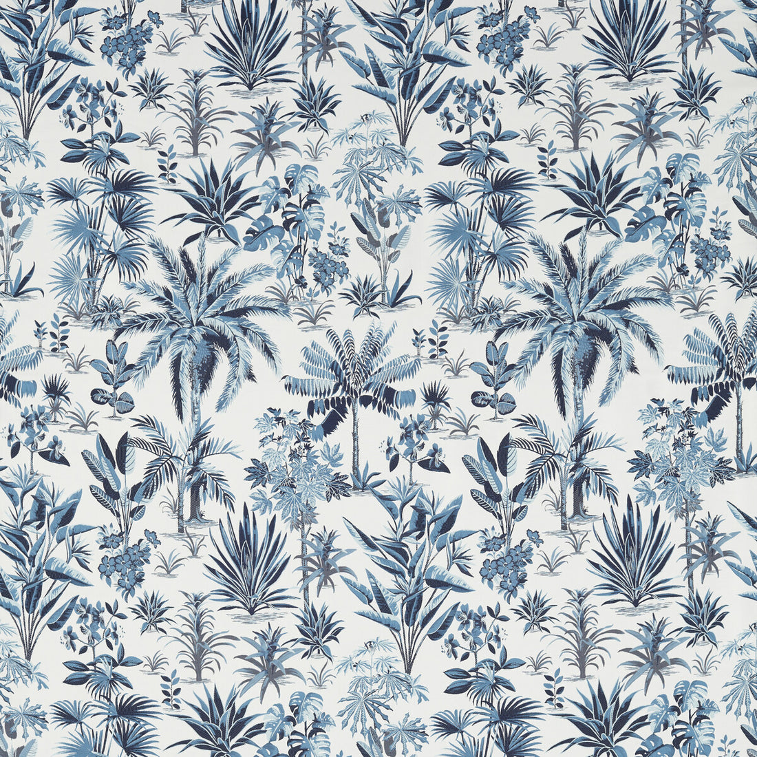 Malindi fabric in caribbean color - pattern F1711/01.CAC.0 - by Clarke And Clarke in the Breegan Jane Fabrics collection