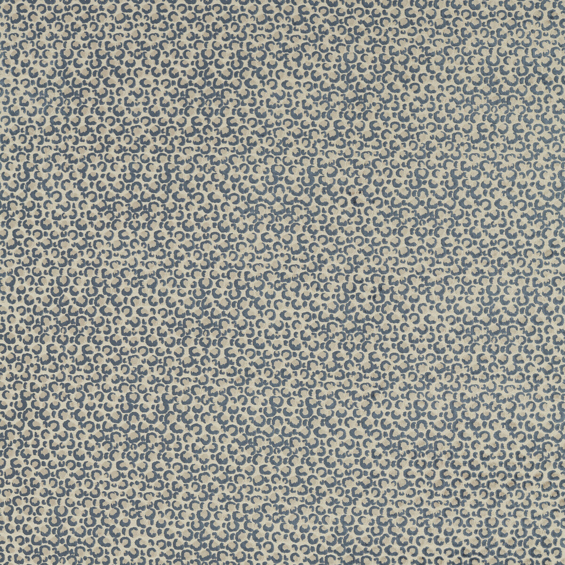 Pokot fabric in denim color - pattern F1714/02.CAC.0 - by Clarke And Clarke in the Breegan Jane Fabrics collection