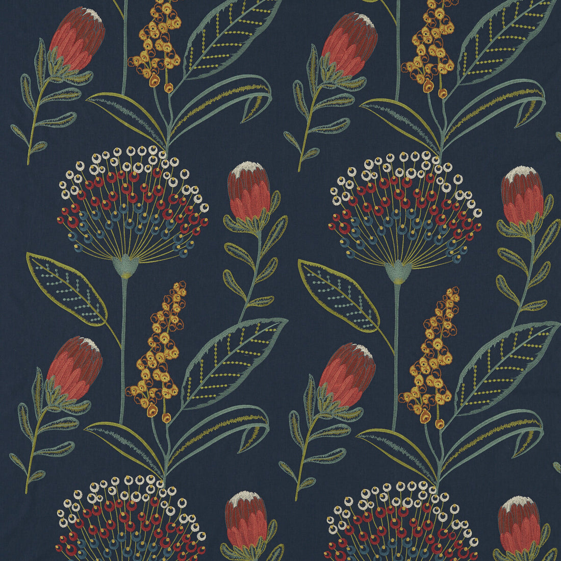 Protini fabric in midnight color - pattern F1715/02.CAC.0 - by Clarke And Clarke in the Breegan Jane Fabrics collection
