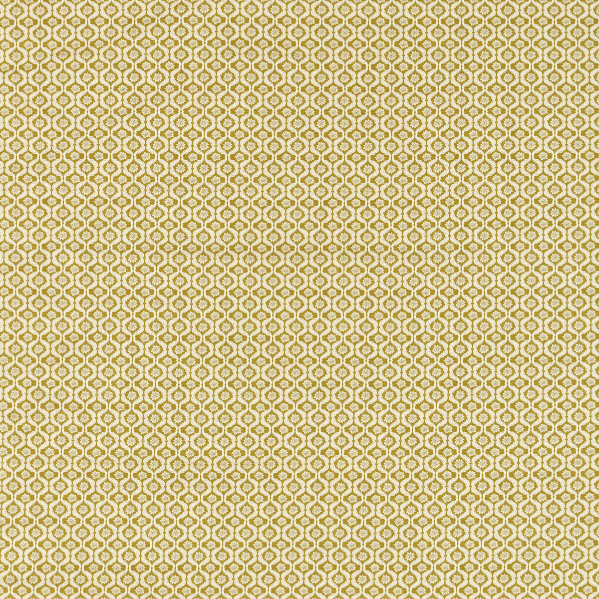 Giverny fabric in mustard color - pattern number F1735/04.CAC.0 - by Clarke And Clarke in the Clarke & Clarke Secret Garden collection